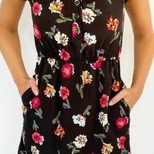 Floral Button-Up Dress